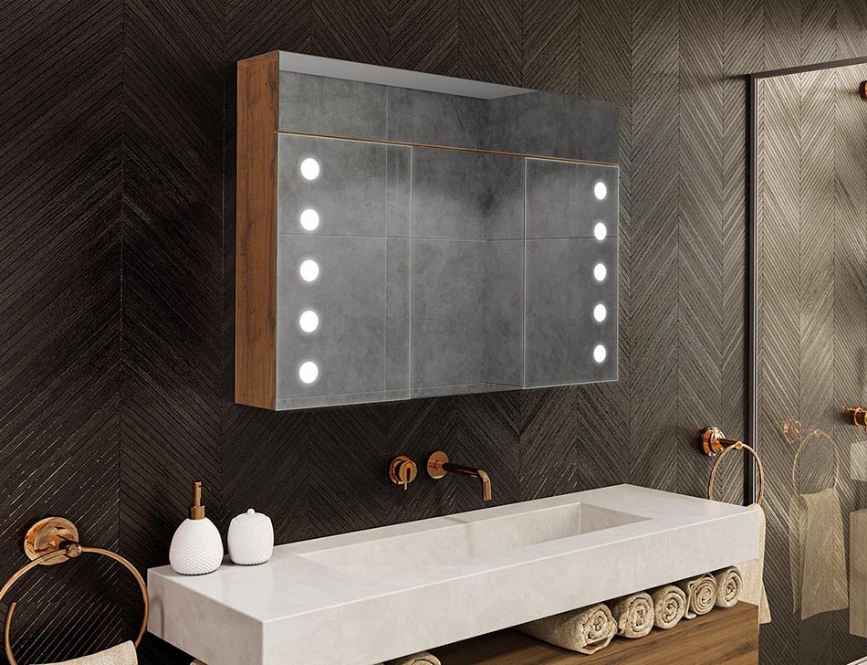 Шкаф за баня c LED огледало