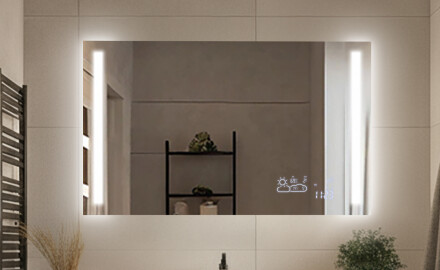 Правоъгълни класически огледала с осветление