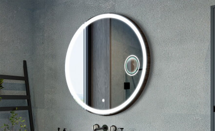 Кръгли огледала с декоративно покритие