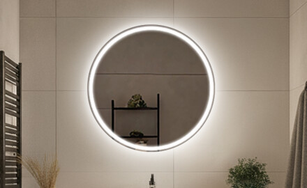 Кръгли огледала на батерии