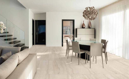 Грес за под 60x120 см, бежов, матов A4H1063 Memento Travertino Ambra Mat