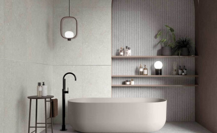 Грес за под 60x120 см, сив матов A4H1096 Shellstone Grigio