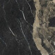 Глазиран гранитогрес за под „Pierre Black“ 120x120 см, черен, гланцов, със златни жилки, ректифициран A4H197 #16