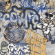 Глазиран гранитогрес за под 120x280 см, сив матов, ректифициран A4H248 City Graffiti Grey #1
