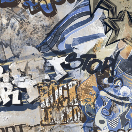 Глазиран гранитогрес за под 120x280 см, сив матов, ректифициран A4H248 City Graffiti Grey #6