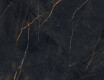 Голямоформатен гранитогрес 120x280, черен мрамор със златисти жилки, гланц A4H474 Sant Loreno