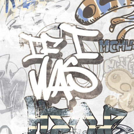 Глазиран гранитогрес за под 120x280 см, сив матов, ректифициран A4H640 City Graffiti White #2