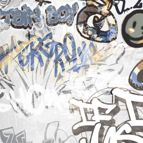 Глазиран гранитогрес за под 120x280 см, сив матов, ректифициран A4H640 City Graffiti White #3