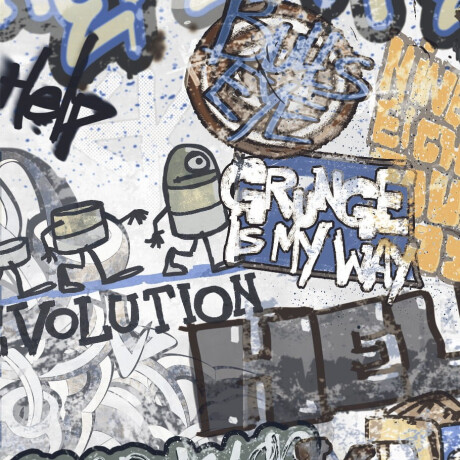 Глазиран гранитогрес за под 120x280 см, сив матов, ректифициран A4H640 City Graffiti White #4