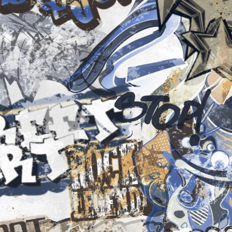 Глазиран гранитогрес за под 120x280 см, сив матов, ректифициран A4H640 City Graffiti White #5