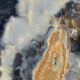 Голякоформатен гранитогрес 120x280, мрамор в тъмно синьо с жилки, гланц A4H674 Eterno Blu #1