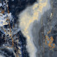 Голякоформатен гранитогрес 120x280, мрамор в тъмно синьо с жилки, гланц A4H674 Eterno Blu #3