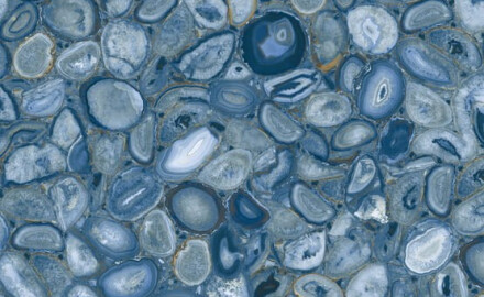 Голямоформатен гранитогрес 120x280, син агат, гланц, A4H832 Aghatina Azul