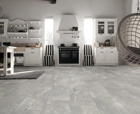 Глазиран гранитогрес за под 60x120 см, сив матов, ректифициран A4H84 Iroc Greige