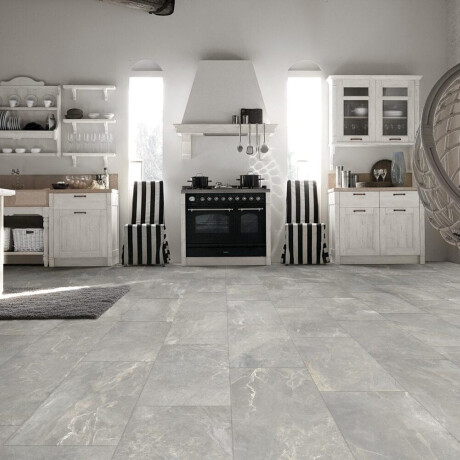 Глазиран гранитогрес за под 60x120 см, сив матов, ректифициран A4H84 Iroc Greige #1