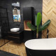 Глазиран гранитогрес за под 60x120 см, черен матов, ректифициран A4H85 Iroc Black #2