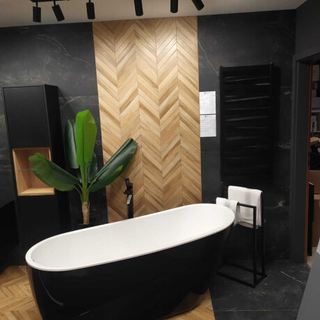 Глазиран гранитогрес за под 60x120 см, черен матов, ректифициран A4H85 Iroc Black #5