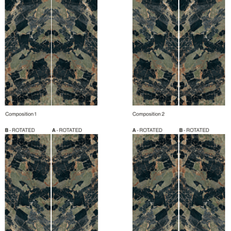 Грес Bookmatch 120x280, изумруден мрамор с жилки, гланц A4H850 Esmerald Париж #5