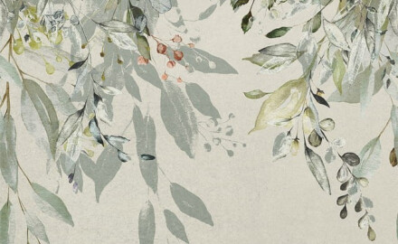 Грес за стена 60x120 см, сив, с флорални мотиви, матов, A4H918 Flower