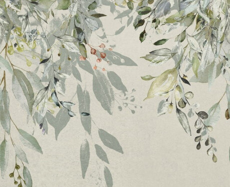 Грес за стена 60x120 см, сив, с флорални мотиви, матов, A4H918 Flower