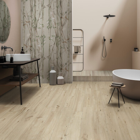 Грес за стена 60x120 см, сив, с растителни мотиви, матов, A4H920 Erbario #1