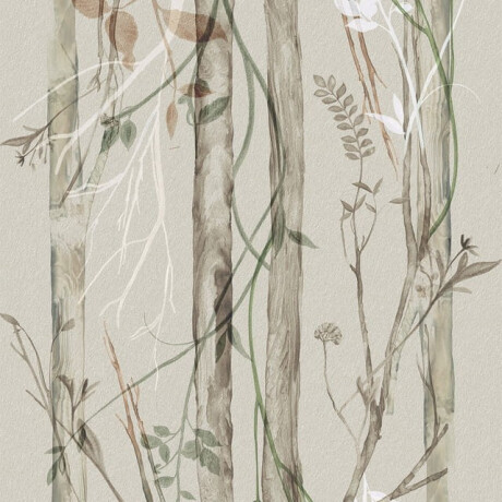 Грес за стена 60x120 см, сив, с растителни мотиви, матов, A4H920 Erbario #3
