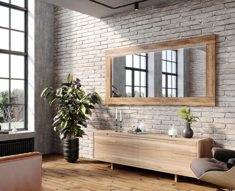 Огледало в дъбова рамка L224