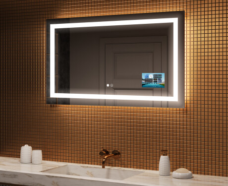 Огледала С LED Подсветка L15 120x80cm - SmartScreen, DualColor, Отоплителна рогозка