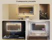 Огледала С LED Подсветка L15 120x80cm - SmartScreen, DualColor, Отоплителна рогозка #2