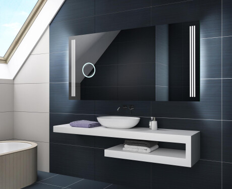 Огледало С LED Осветление С Батерия L131 #2