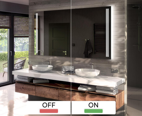 Огледало С LED Осветление С Батерия L131 #3