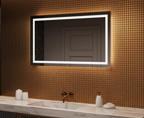 Огледала С LED Подсветка 120x70cm със студена LED светлина 7000K, топла светлина 3000K или неутрална светлина 4500K