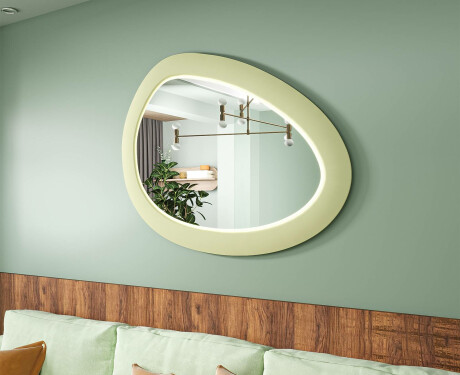 Асиметрично LED огледало с MDF рамка L310