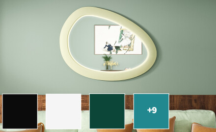 Асиметрично LED огледало с MDF рамка L310