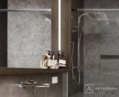 LED огледало за баня с рамка WoodenFrame в цвят Дъб Oslo #10