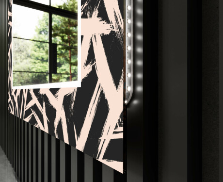 Декоративно Огледало С Подсветка LED За Хол - Lines #11