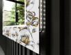 Декоративно Огледало С Подсветка LED За Антре - Golden Flowers #11