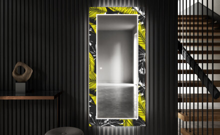 Декоративно Огледало С Подсветка LED За Антре - Gold Jungle