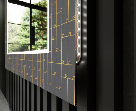 Декоративно Огледало С Подсветка За Баня - Microcircuit #11