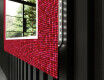 Декоративно Огледало С Подсветка За Баня - Red Mosaic #11