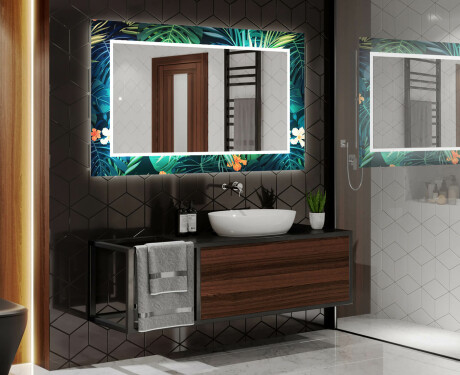 Декоративно Огледало С Подсветка За Баня - Tropical #2