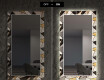 Декоративно Огледало С Подсветка LED За Трапезария - Marble Pattern #7