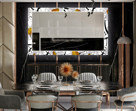 Декоративно Огледало С Подсветка LED За Трапезария - Chamomile #12