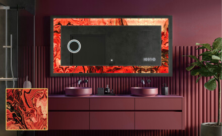 Декоративно Огледало С Подсветка - Fiery Reflections