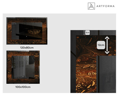 Декоративно Огледало С Подсветка - Amber Shell #2