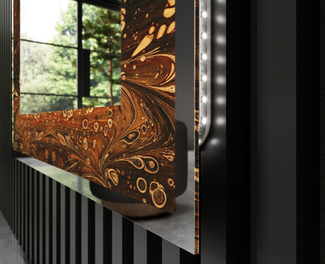 Декоративно Огледало С Подсветка - Amber Shell #3