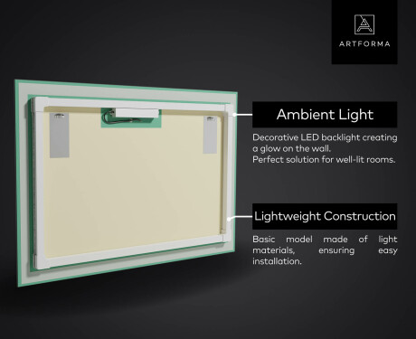 Декоративно Огледало С Подсветка - Amber Shell #4