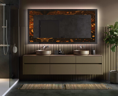 Декоративно Огледало С Подсветка - Amber Shell #5