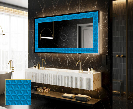 Декоративно Огледало С Подсветка - Symmetrical Diamonds