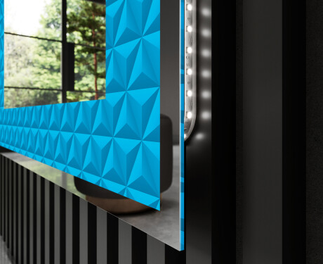 Декоративно Огледало С Подсветка - Symmetrical Diamonds #3